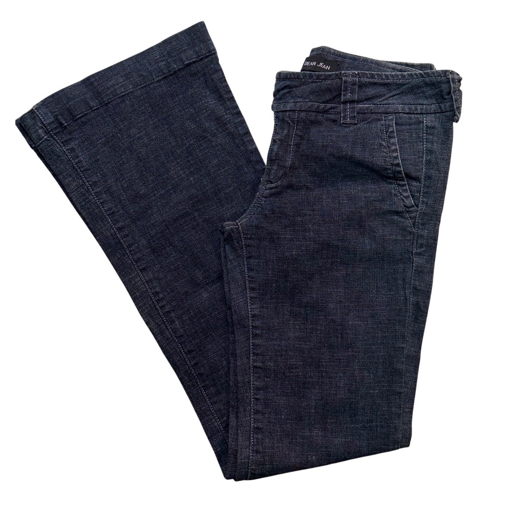 Y2K Low Rise Bootcut Jeans Dean Jean Dark Wash Stretch Women’s 7